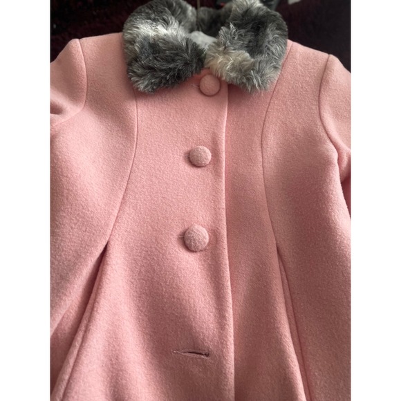Trilogi Collection Pink Trim Coat with Matching Hat & Muff Set - Picture 12 of 16